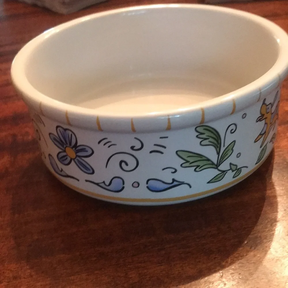 Dog Bowl- Ceramic- 6 1/2” across